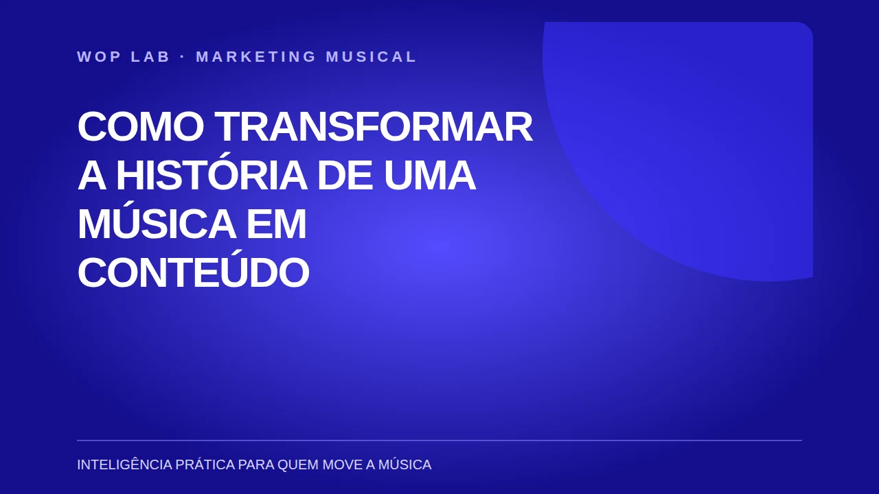 Como transformar a história de uma música em conteúdo