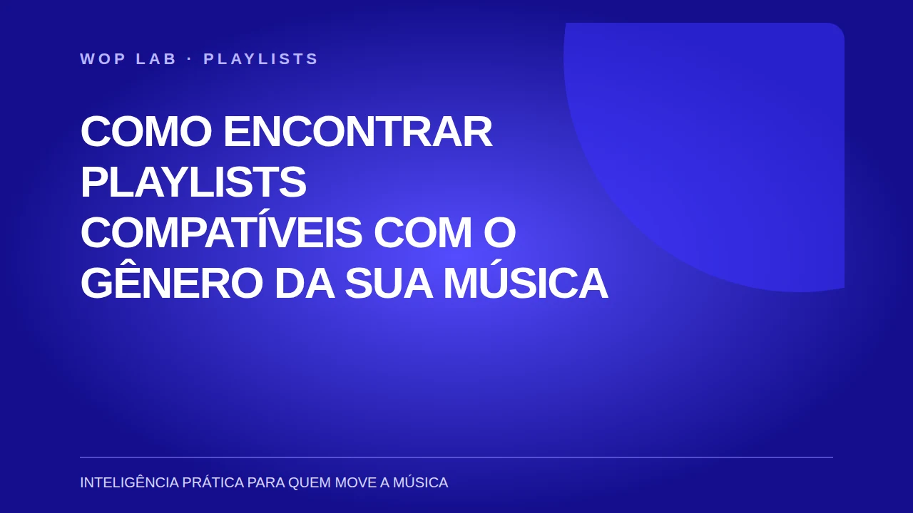 Como encontrar playlists compatíveis com o gênero da sua música