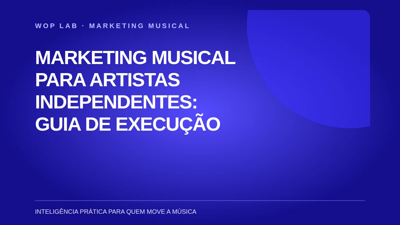 Marketing musical para artistas independentes: guia de execução