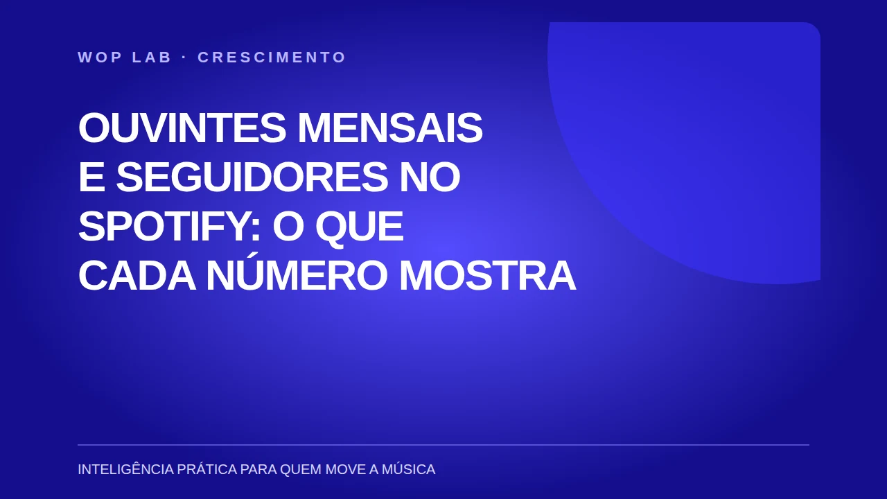 Ouvintes mensais e seguidores no Spotify: o que cada número mostra