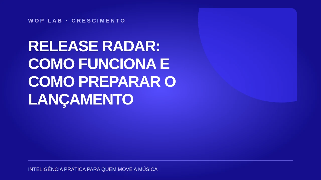 Capa WOP Lab: Release Radar: como funciona e como preparar o lançamento