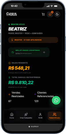 Ganhos de Afiliados